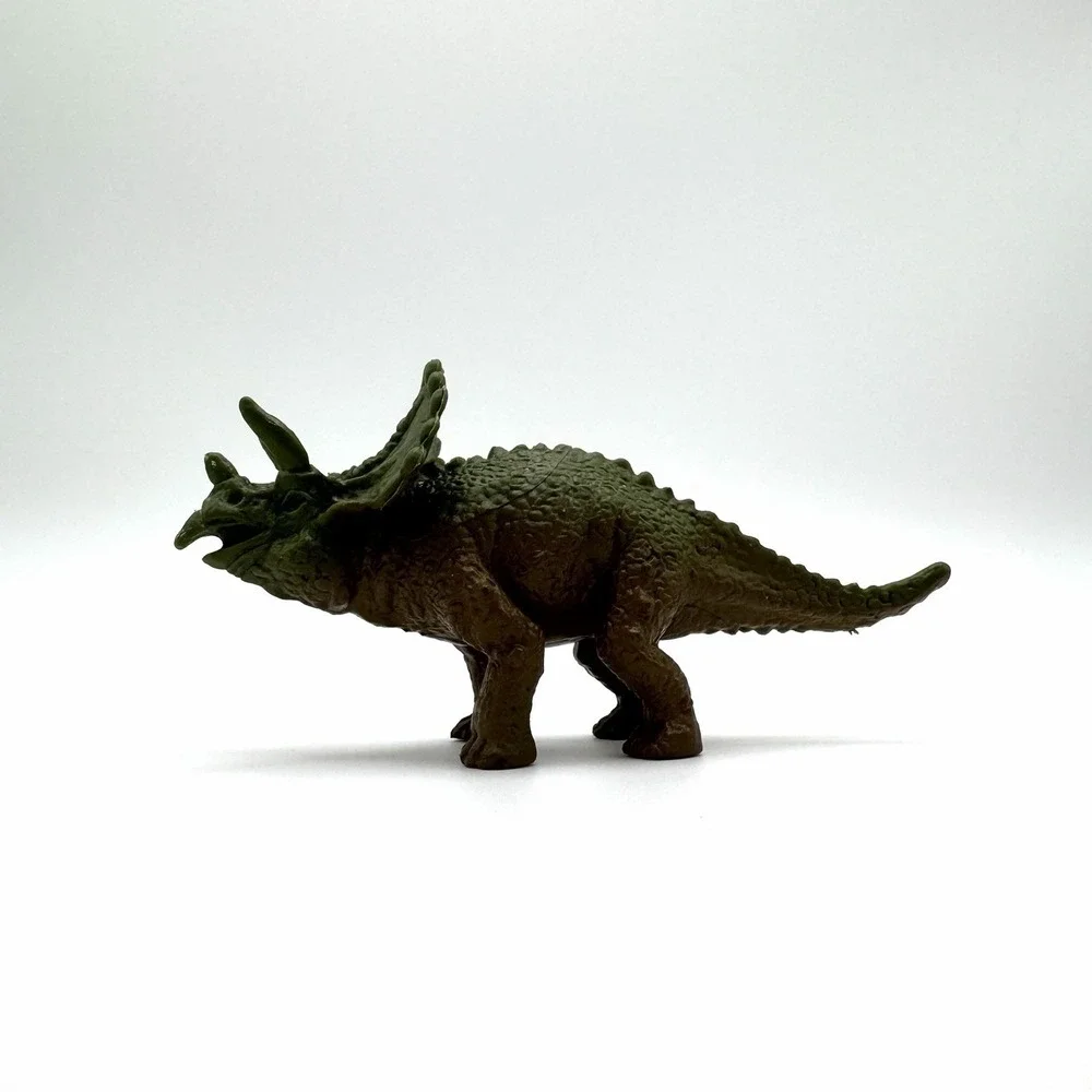Dinosaur Figure Lot - Triceratops & Stegosaurus -‎ Set of 3 Toys